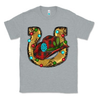 Heather Grey Christmas Horseshoe Classic Tee - RanaPortraitStore