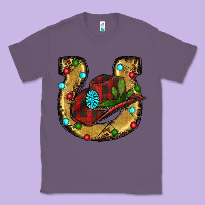 Christmas Horseshoe Classic Tee Designed By Ranaportraitstore