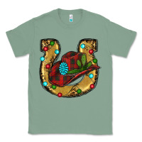 Sage Christmas Horseshoe Classic Tee - RanaPortraitStore