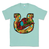 Seafoam Christmas Horseshoe Classic Tee - RanaPortraitStore