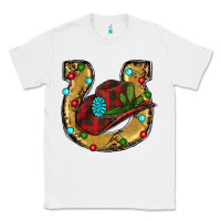 White Christmas Horseshoe Classic Tee - RanaPortraitStore