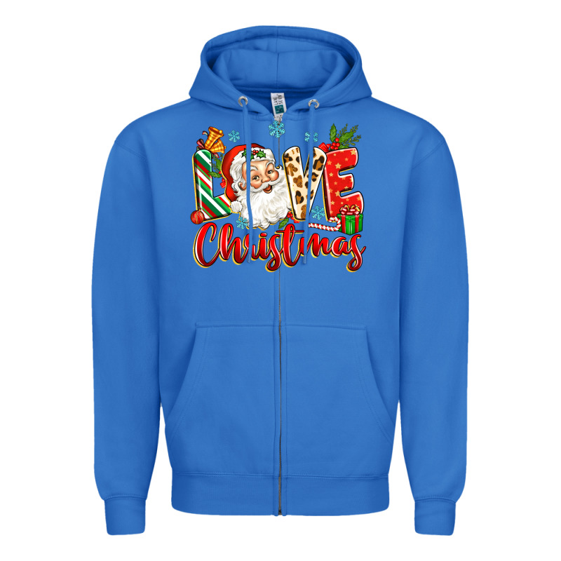 Love Christmas Zipper Hoodie by Zillion Design Studio | Teevron