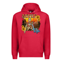 Cardinal actinup with cowgirl Premium Hoodie - NancyCooperArtShop