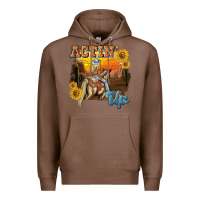 Chestnut actinup with cowgirl Premium Hoodie - NancyCooperArtShop