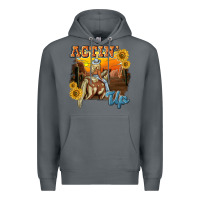 Rock actinup with cowgirl Premium Hoodie - NancyCooperArtShop