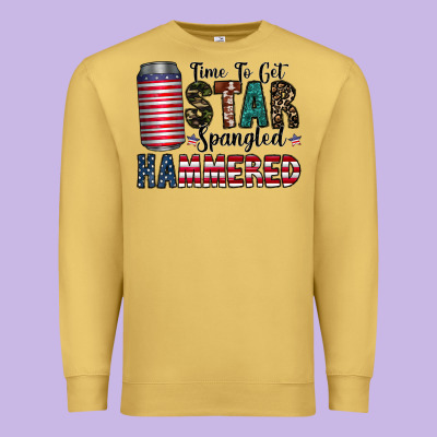 Star Spangled Hammered Premium Sweatshirt Designed By Cowhidedigitalart