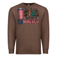 Chestnut Star Spangled Hammered Premium Sweatshirt - CowhideDigitalArt