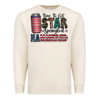 Sandshell Star Spangled Hammered Premium Sweatshirt - CowhideDigitalArt