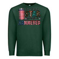 Sports Green Star Spangled Hammered Premium Sweatshirt - CowhideDigitalArt