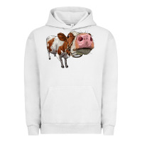 Pigment Lunar Rock cute simmental cow Urban Hoodie - LillyAllenDesigns