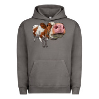 Pigment Tornado cute simmental cow Urban Hoodie - LillyAllenDesigns