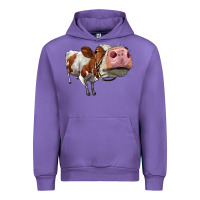 Tulip cute simmental cow Urban Hoodie - LillyAllenDesigns