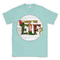 Seafoam What The Elf Christmas Classic Tee - RanaPortraitStore