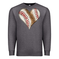 Charcoal Heather baseball heart Premium Sweatshirt - HRA Design Shop