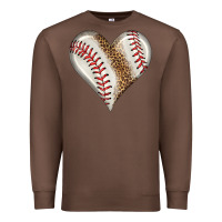 Chestnut baseball heart Premium Sweatshirt - HRA Design Shop