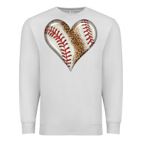 Dove Grey baseball heart Premium Sweatshirt - HRA Design Shop