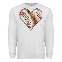 Oatmeal Heather baseball heart Premium Sweatshirt - HRA Design Shop