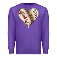 Purple baseball heart Premium Sweatshirt - HRA Design Shop