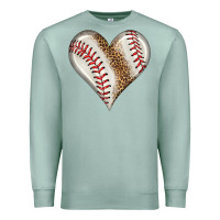 Seafoam baseball heart Premium Sweatshirt - HRA Design Shop