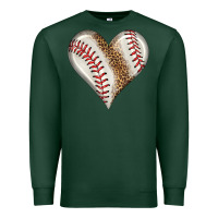 Sports Green baseball heart Premium Sweatshirt - HRA Design Shop