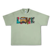 Oil Green love school bus Urban Heavy Tee - Artiststas