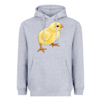 Heather Grey chick Heavyweight Hoodie - RanaPortraitStore