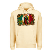 Pina Colada our lady of Guadalupe Mexican flag background Premium Hoodie - Jasminsmagicworld