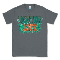 Charcoal Heather doctor life Classic Tee - texasbilliewilder