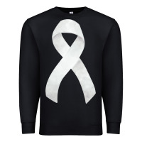 Black lung cancer ribbon fa element Premium Sweatshirt - FaDigitalArtStudio