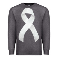 Charcoal Heather lung cancer ribbon fa element Premium Sweatshirt - FaDigitalArtStudio