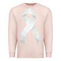 Pale Pink lung cancer ribbon fa element Premium Sweatshirt - FaDigitalArtStudio