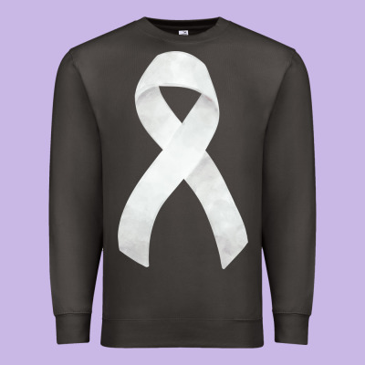 Lung Cancer Ribbon Fa Element Premium Sweatshirt Designed By Fadigitalartstudio