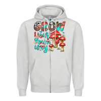 Dove Grey grow your own way Zipper Hoodie - texasbilliewilder