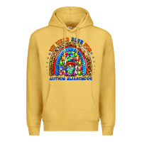 Antique Gold autism awareness gnomes Premium Hoodie - BarkalooDesign