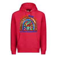 Cardinal autism awareness gnomes Premium Hoodie - BarkalooDesign