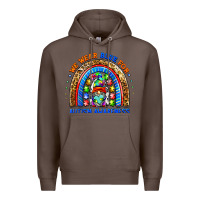 Coffee autism awareness gnomes Premium Hoodie - BarkalooDesign