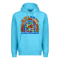 Ocean Blue autism awareness gnomes Premium Hoodie - BarkalooDesign