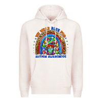 Pale Pink autism awareness gnomes Premium Hoodie - BarkalooDesign