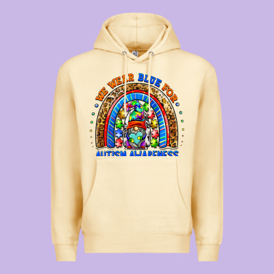 Autism Awareness Gnomes Premium Hoodie Designed By Barkaloodesign