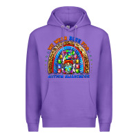 Purple autism awareness gnomes Premium Hoodie - BarkalooDesign