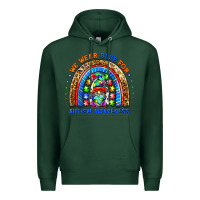 Sports Green autism awareness gnomes Premium Hoodie - BarkalooDesign