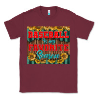 Burgundy baseball is my favorite season tumbler Classic Tee - BundleAndBundleShop