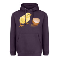 Plum chick with egg Heavyweight Hoodie - RanaPortraitStore