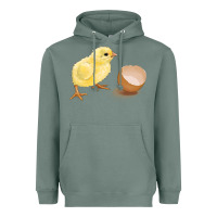Sage chick with egg Heavyweight Hoodie - RanaPortraitStore