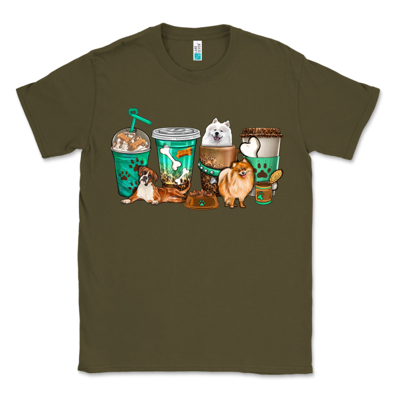Dog Coffee Cups Classic Tee by texasbilliewilder | Teevron