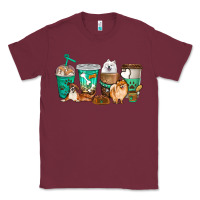 Burgundy dog coffee cups Classic Tee - texasbilliewilder