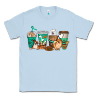 Dusty Blue dog coffee cups Classic Tee - texasbilliewilder