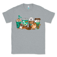 Heather Grey dog coffee cups Classic Tee - texasbilliewilder