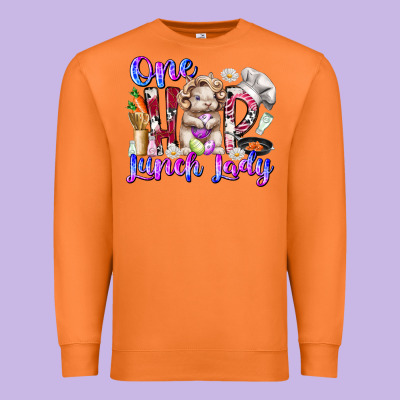 One Hop Lunch Day Premium Sweatshirt Designed By Racoondesign