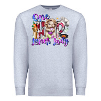Heather Grey one hop lunch day Premium Sweatshirt - RacoonDesign